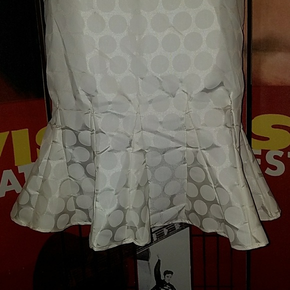 Bettie Page Vintage Wedding Hot Time in City Pencil Mermaid Ivory Cream Dress - Picture 4 of 8